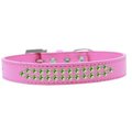 Unconditional Love Two Row Lime Green Crystal Dog CollarBright Pink Size 12 UN756526